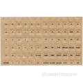 Adhesivos de teclado Braille para discapacitados visualmente